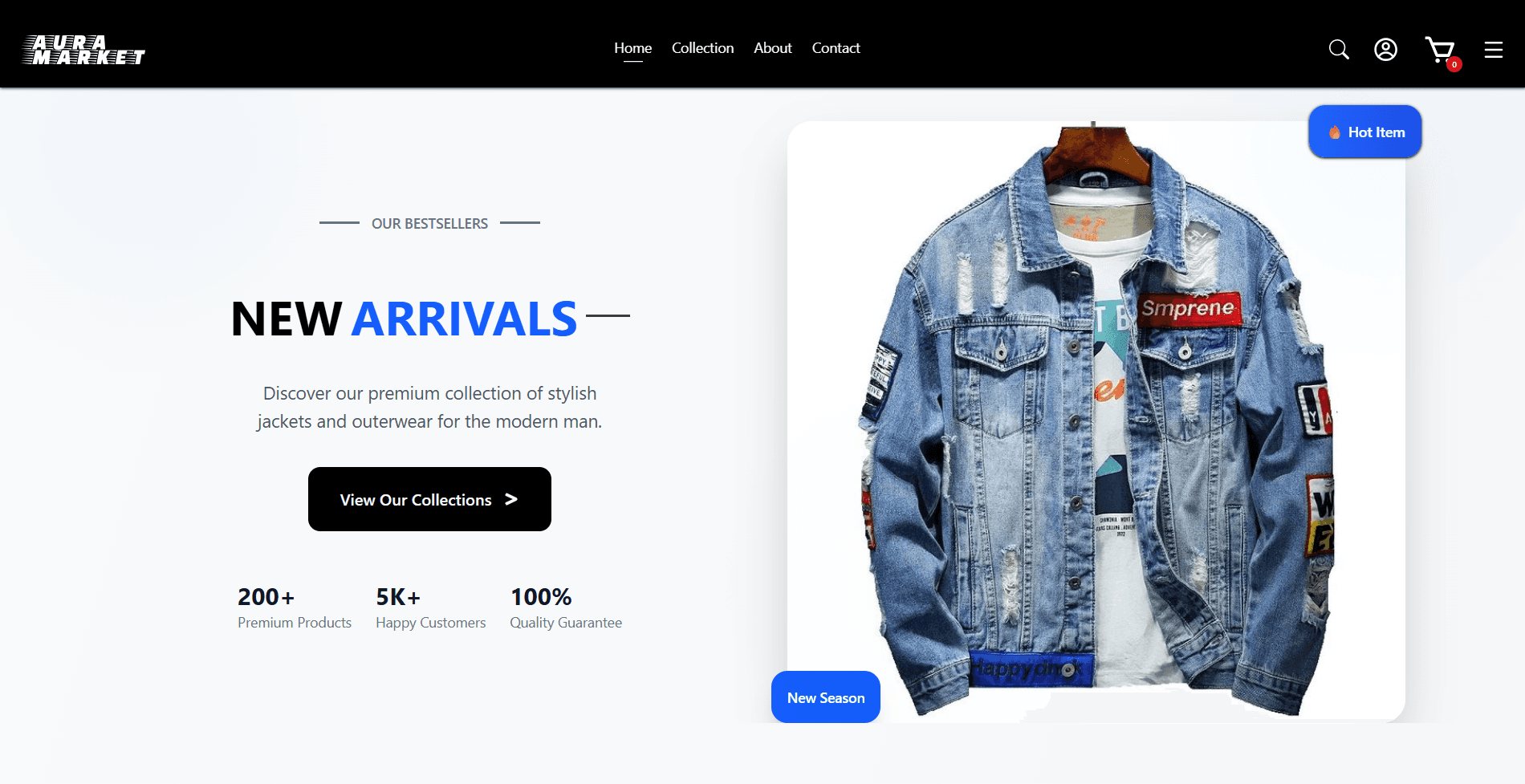 Screenshot of the TG Mart Online Store project